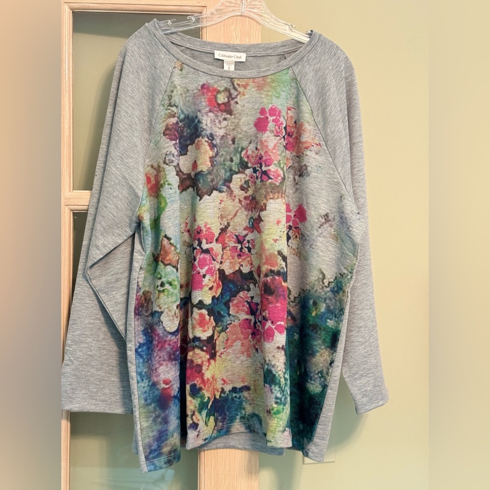Coldwater Creek Multicolor Floral Top